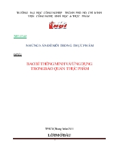 Đề tài Bao bì thông minh và ứng dụng trong bảo quản thực phẩm