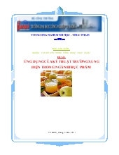 Đề tài Ứng dụng của kỹ thuật trường xung điện trong ngành thực phẩm