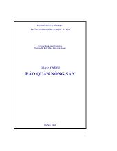 Giáo trình bảo quản nông sản