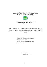 Khóa luận Phân lập vi khuẩn bacillus subtilis từ đất, khảo sát khả năng ức chế sản sinh aflatoxin của các chủng phân lập được