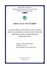 Khóa luận ứng dụng phương pháp mô học truyền thống khảo sát sự biến đổi cấu trúc tế bào tôm càng xanh (macrobrachium rosenbegii de man 1879) bị bệnh đục thân