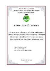 Khóa luận Xác định gene liên quan đến tính kháng virus pmwav - Pineapple mealybug wilt associated virus - gây bệnh héo đỏ đầu lá trên cây dứa cayenne bằng phương pháp pcr thoái hoá (degenerated pcr)