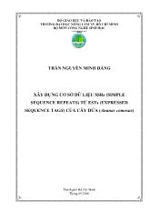 Luận văn Xây dựng cơ sở dữ liệu ssrs (simple sequence repeats) từ ests (expressed sequence tags) của cây dứa (ananas comosus)
