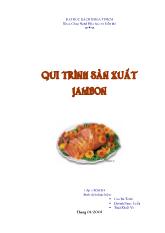 Quy trình sản xuất Jambon