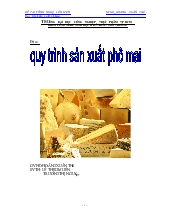 Quy trình sản xuất phô mai