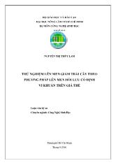 Thử nghiệm lên men giấm trái cây theo phương pháp lên men hồi lưu cố định vi khuẩn trên giá thể
