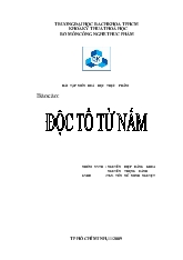Bài tập môn hoá học thực phẩm - Độc tố từ nấm