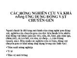 Các hướng nghiên cứu và khả năng ứng dụng động vật chuyển gen