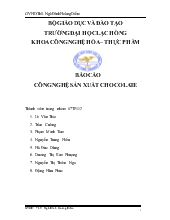 Công nghệ sản xuất chocolate