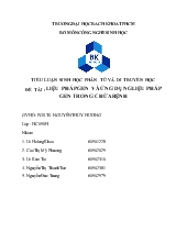 Đề tài Liệu pháp gen và ứng dụng liệu pháp gen trong chữa bệnh