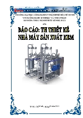 Đề tài Thiết kế nhà máy sản xuất kem que