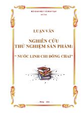Luận văn Nghiên cứu thử nghiệm sản phẩm 