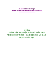 Đề án Thành lập học viện quản lý giáo dục trên cơ sở trường cán bộ quản lý giáo dục và đào tạo