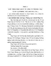 Qúa trình hình thành - Phát triển và các giải pháp nhằm phát triển hoạt động sản xuất kinh doanh của công ty thương mại và du lịch Hồng Trà