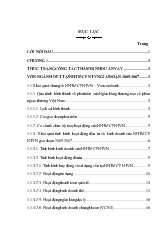 Thực trạng công tác thẩm định dự án vay vốn ngành dệt tại ngân hàng thương mại cổ phần ngoại thương Việt Nam giai đoạn 2005-2007
