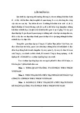 Thực trạng tổ chức hạch toán kế toán tại công ty cổ phần thực phẩm Việt Nam