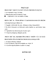Tình hình và kinh doanh sản phẩm xây dựng tại công ty Xây Dựng