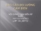 Báo cáo Đo lường cảm biến