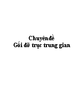 Chuyên đề Gối đỡ trục trung gian