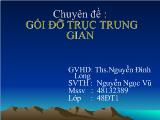 Chuyên đề Gối đỡ trục trung gian