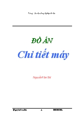 Đồ án Chi tiết máy