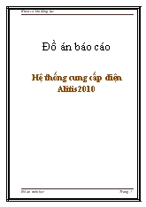 Đồ án Hệ thống cung cấp điện Alitis2010