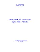 Đồ án Hướng dẫn môn học: Động cơ đốt trong