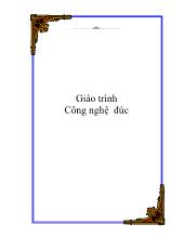 Giáo trình Công nghệ đúc