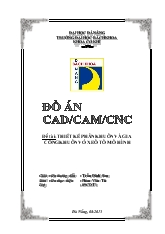 Thiết kế phân khuôn và gia công khuôn vỏ xe ô tô mô hình