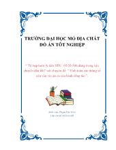 Chuyên đề Tổ hợp bơm ly tâm HΠC 65/35-500 dùng trong vận chuyển dầu khí” với “ Tính toán các thông số cửa vào và cửa ra của bánh công tác
