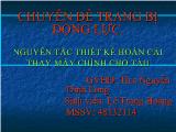 Chuyên đề Trang bị động lực: Nguyên tắc thiết kế hoán cải thay máy chính cho tàu