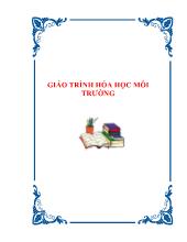 Giáo trình hóa học môi trường