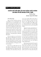 Khuôn khổ hiến định của hoạt động quốc phòng an ninh và đối ngoại ở Đức, Pháp