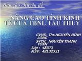 Nâng cao tính kinh tế của thiết bị năng lượng tàu thuỷ