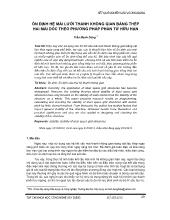Ổn định hệ mái lưới thanh không gian bằng thép hai mái dốc theo phương pháp phần tử hữu hạn