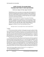 Phân tích kết cấu khung bằng phương pháp phần tử hữu hạn khoảng