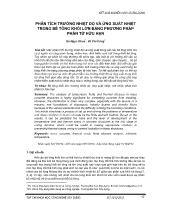 Phân tích trường nhiệt độ và ứng suất nhiệt trong bê tông khối lớn bằng phương pháp phần tử hữu hạn