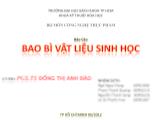 Báo cáo Bao bì vật liệu sinh học