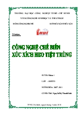 Công nghệ chế biến xúc xích heo tiệt trùng