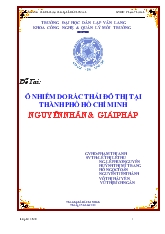 Đề tài Ô nhiễm do rác thải đô thị tại thành phố Hồ Chí Minh nguyên nhân và giải pháp