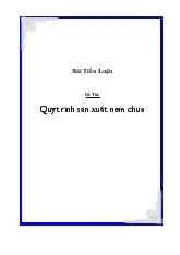 Đề tài Quy trình sản xuất nem chua