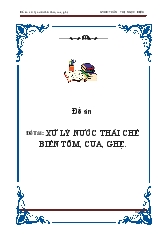 Đề tài Xử lý nước thải chế biến tôm, cua, ghẹ