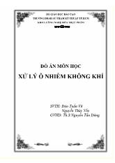 Đồ án Môn học xử lý ô nhiễm không khí