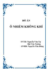 Đồ án Ô nhiễm không khí