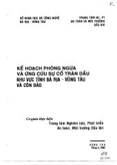 Kế hoạch phòng ngừa và ứng cứu sự cố tràn dầu khu vực tinh Bà Rịa Vũng Tàu và Côn Đảo