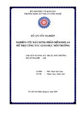 Nghiên cứu xây dựng phần mềm dsx 1.0 hỗ trợ công tác giáo dục môi trường