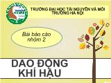 Tài liệu Dao động khí hậu