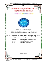 Tiểu luận Bằng các dẫn chứng cụ thể, hãy chứng minh vai trò quan trọng của enzyme trong xử lý môi trường