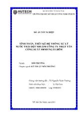 Tính toán, thết kế hệ thống xử lý nước thải dệt nhuộm công ty nhật tân công suất 300m3/ngày đêm