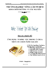 Ứng dụng vi sinh vật trong ủ chua thức ăn chăn nuôi gia súc